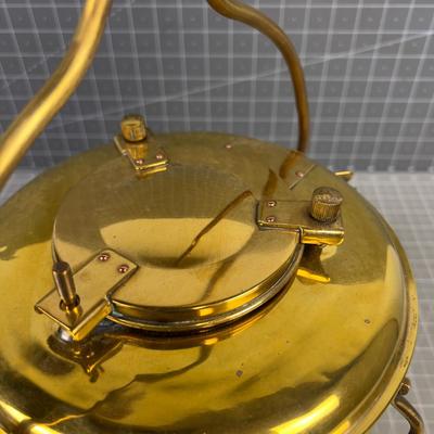 Antique Brass Ships Light (electrified) Name not Legible 
