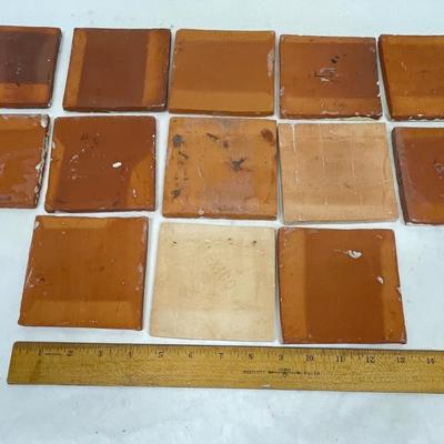 Hand Painted Square Clay Ceramic Tile made in Mexico