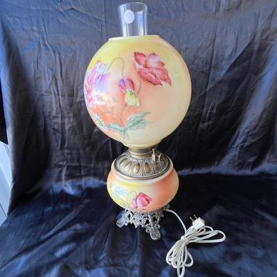 Lot 5 Gone With the Wind Lamp Poppies