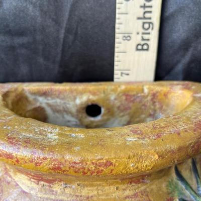 Lot 6 Mexcian pottery wall sconce