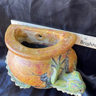 Lot 6 Mexcian pottery wall sconce