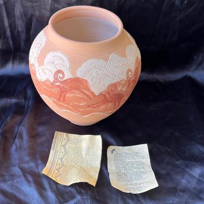 Lot 10 Southwestern Artist vase