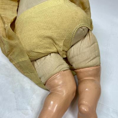 Antique 1930's Baby Doll Composition Sleepy Eyes Open Mouth