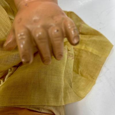 Antique 1930's Baby Doll Composition Sleepy Eyes Open Mouth