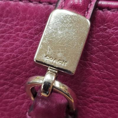 COACH Satchel Handbag Fuchsia