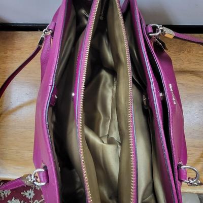 COACH Satchel Handbag Fuchsia