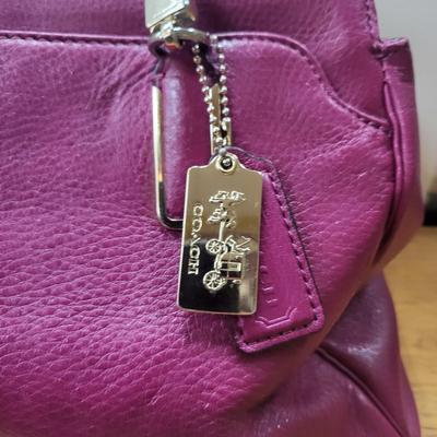 COACH Satchel Handbag Fuchsia