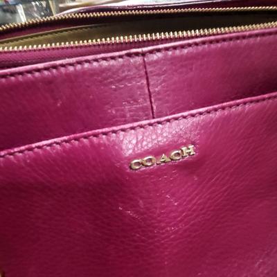 COACH Satchel Handbag Fuchsia
