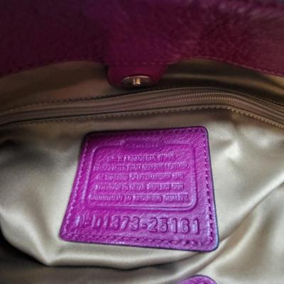COACH Satchel Handbag Fuchsia