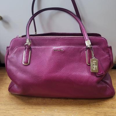 COACH Satchel Handbag Fuchsia