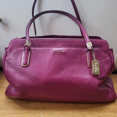 COACH Satchel Handbag Fuchsia