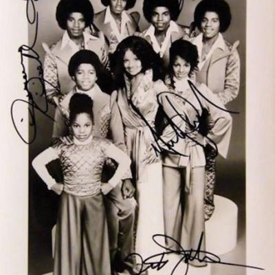 The Jackson 5 signed promo photo