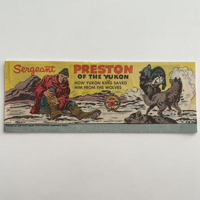 Sergeant Preston of the Yukon 1956 promotional comic book