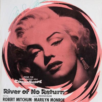 The River Of No Return Marilyn Monroe signed Sheet Music