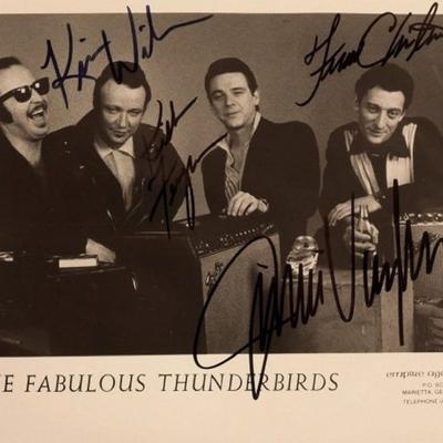 The Fabulous Thunderbirds signed promo photo
