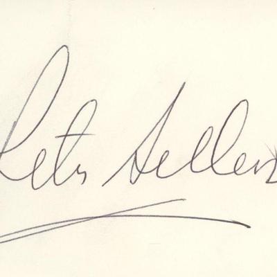 Peter Sellers signature cut. GFA Authenticated