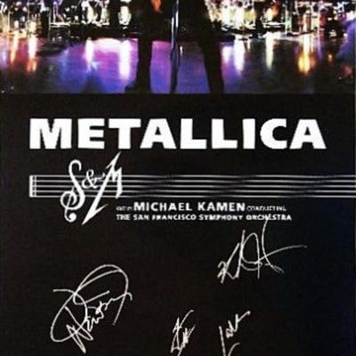 Metallica signed "S&M" promo poster