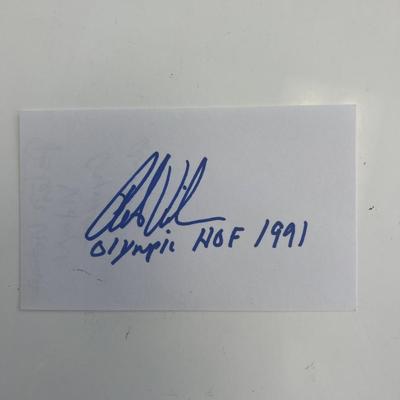 Olympic gymnast Peter Vidmar original signature