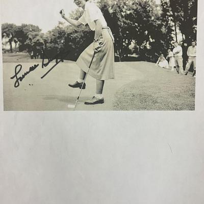 LPGA Tour founder Louise Suggs signed photo