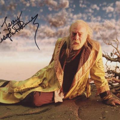 Christopher Plummer signed movie photo