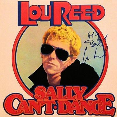 Lou Reed signed "Sally Can't Dance" album
