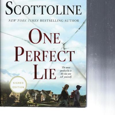 One Perfect Lie Lisa Scottoline signed book