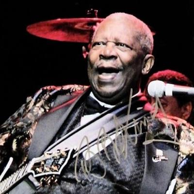 B.B. King signed promo photo