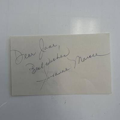 Opera singer Susanne Marsee original signature