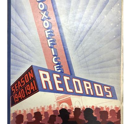 Box Office Records Season 1940 - 1941 vintage hardcover book