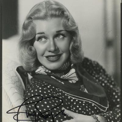 Ginger Rogers signed photo. GFA Authenticated