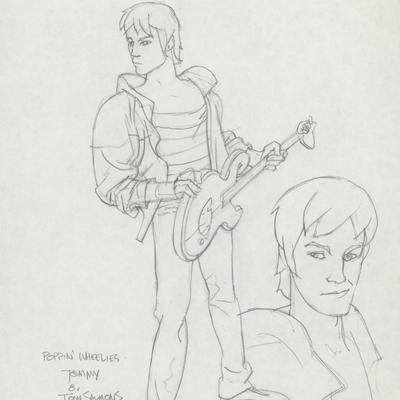 Tony Salmons original signed sketch