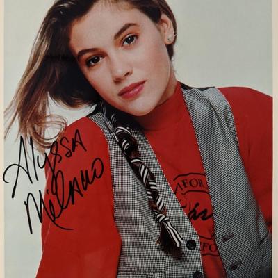 Alyssa Milano signed photo