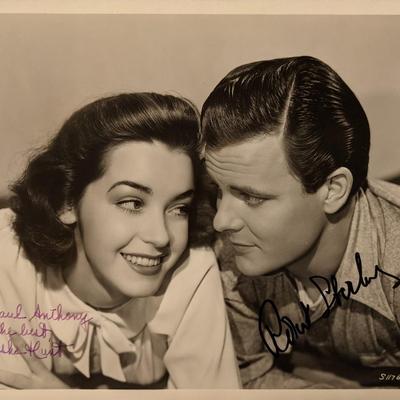 Marsha Hunt and Robert Sterling signed photo