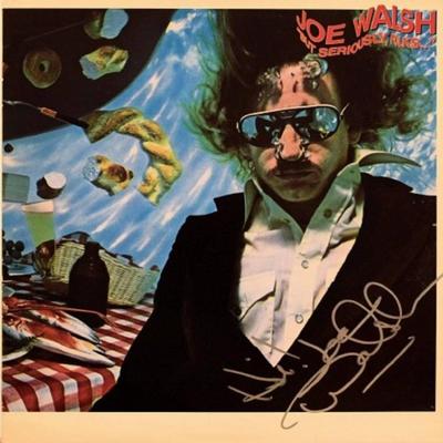 Joe Walsh signed "But Seriously Folks" album