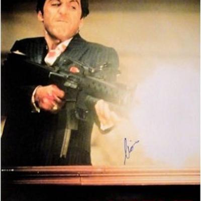 Al Pacino signed "Scarface" movie poster