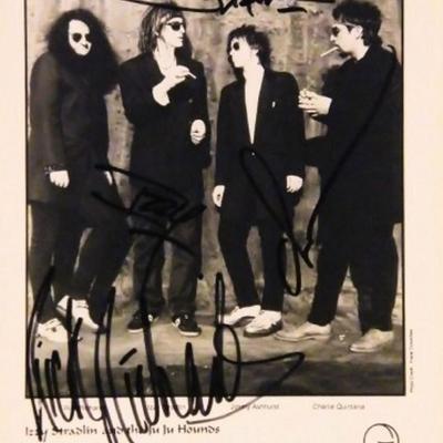 Izzy Stradlin & The Hounds signed promo photo