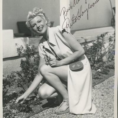 Rita Hayworth signed photo. GFA Authenticated