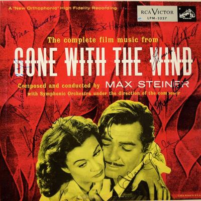 Gone With the Wind cast signed soundtrack album