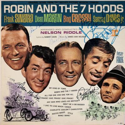 Rat Pack Robin And The 7 Hoods signed album