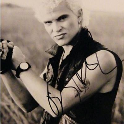Billy Idol signed promo photo