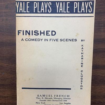 Yale Plays signed book