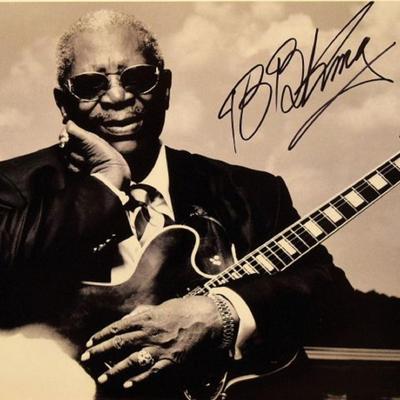 B.B. King signed promo photo