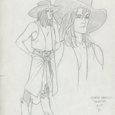 Tony Salmons original signed sketch