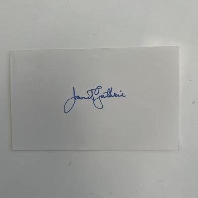 Indy car racer Janet Guthrie original signature