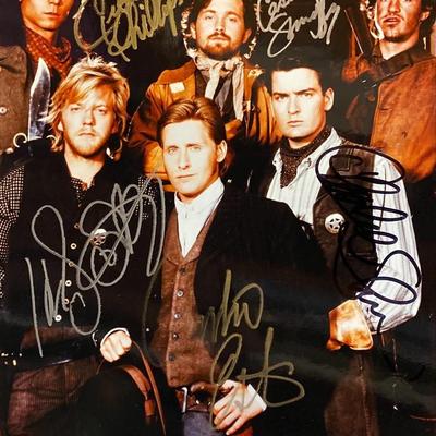 Young Guns cast signed movie photo