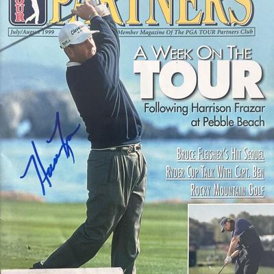Harrison Frazar signed 1999 PGA Tour Partners magazine