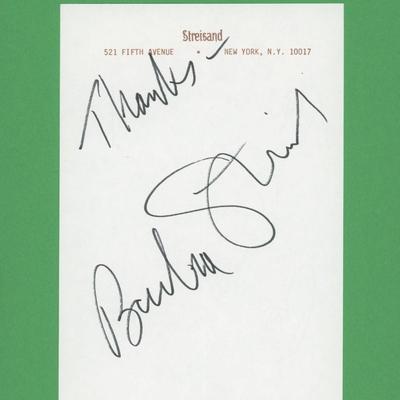 Barbara Streisand signature cut