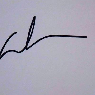 Star Wars George Lucas signature slip