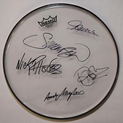 Duran Duran signed drumhead