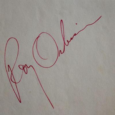 Roy Orbison signature slip